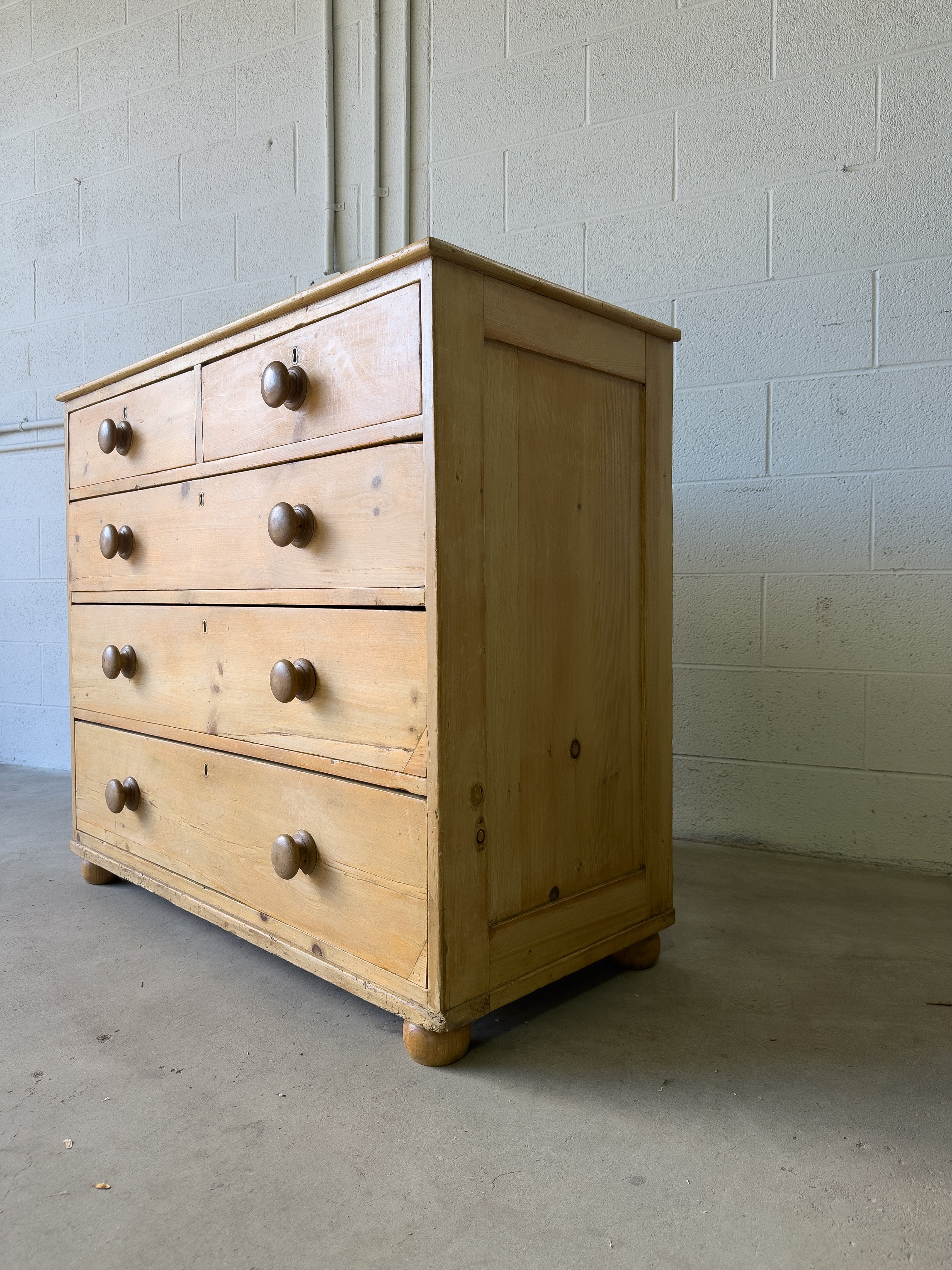 Antique English pine countryhouse dresser