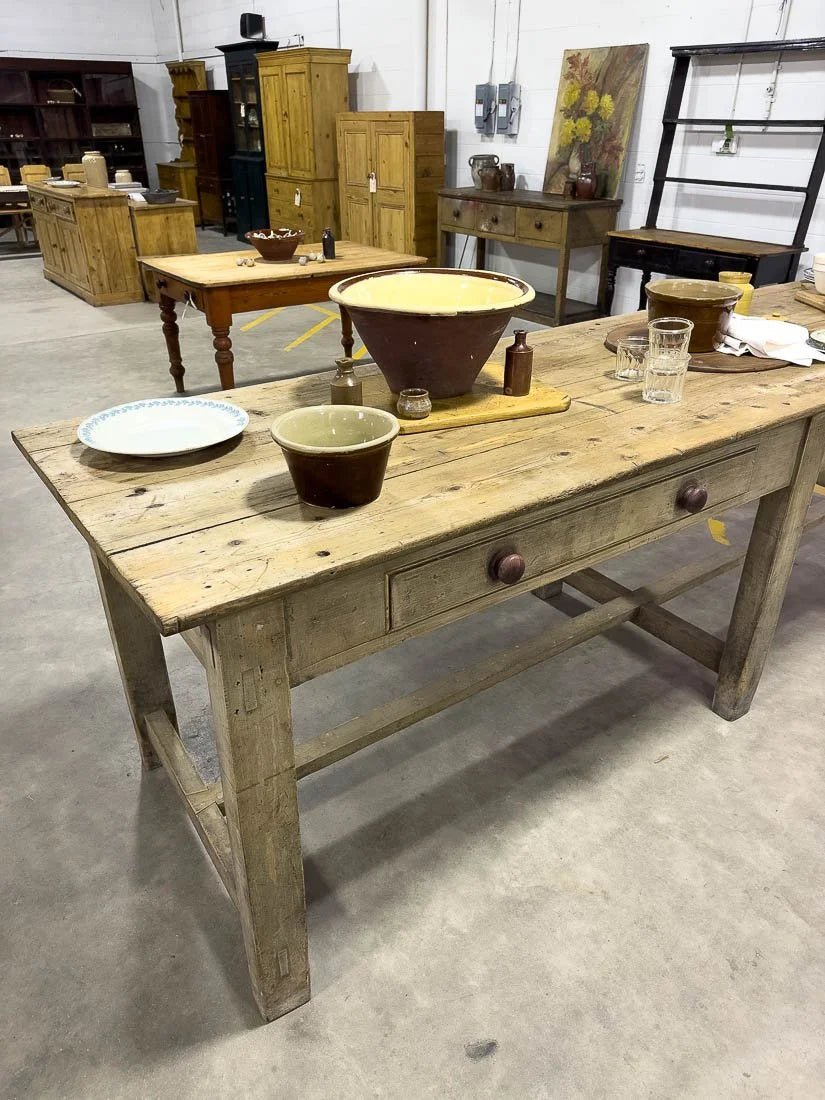 10’ antique kitchen island - House on Horizon