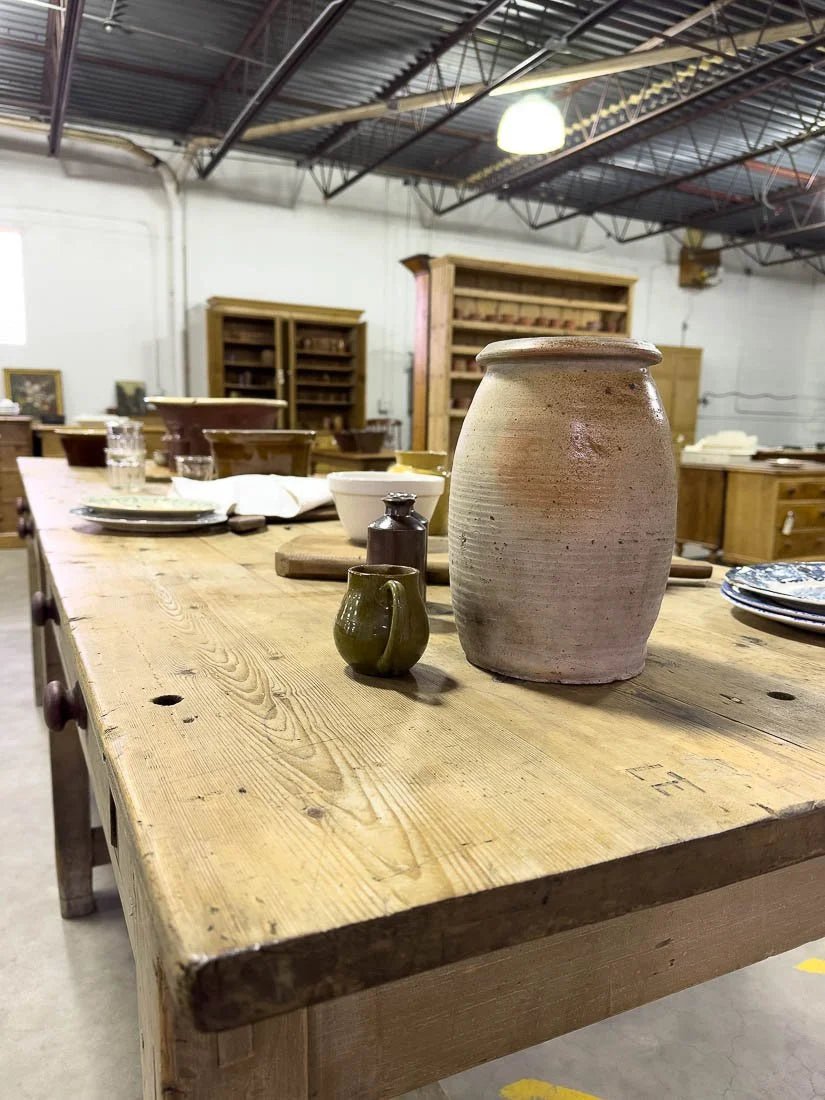 10’ antique kitchen island - House on Horizon