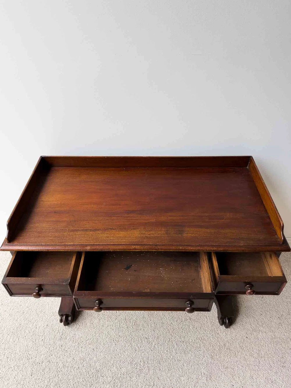 19th century mahogany desk - House on Horizon