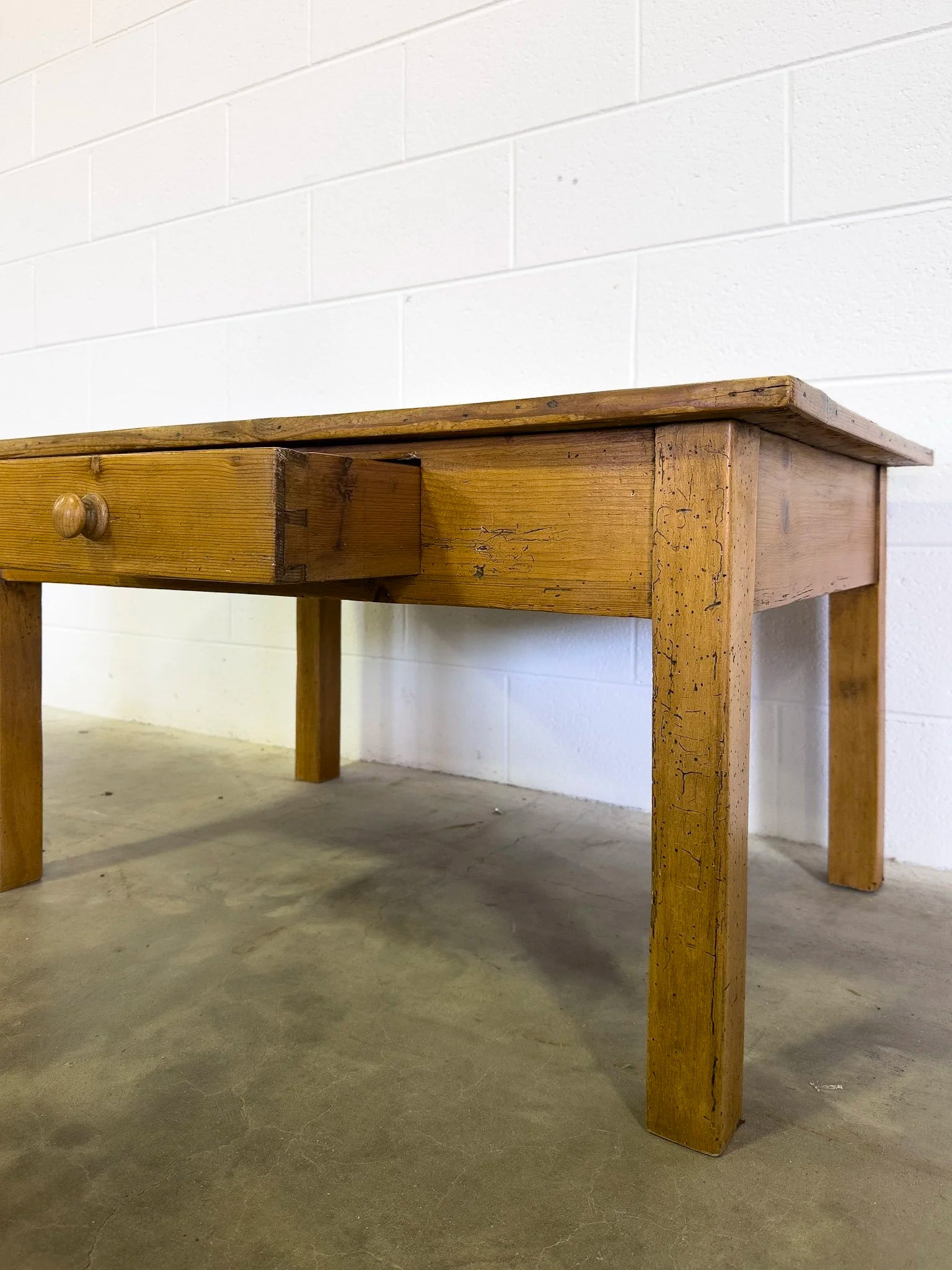 Antique pine coffee table