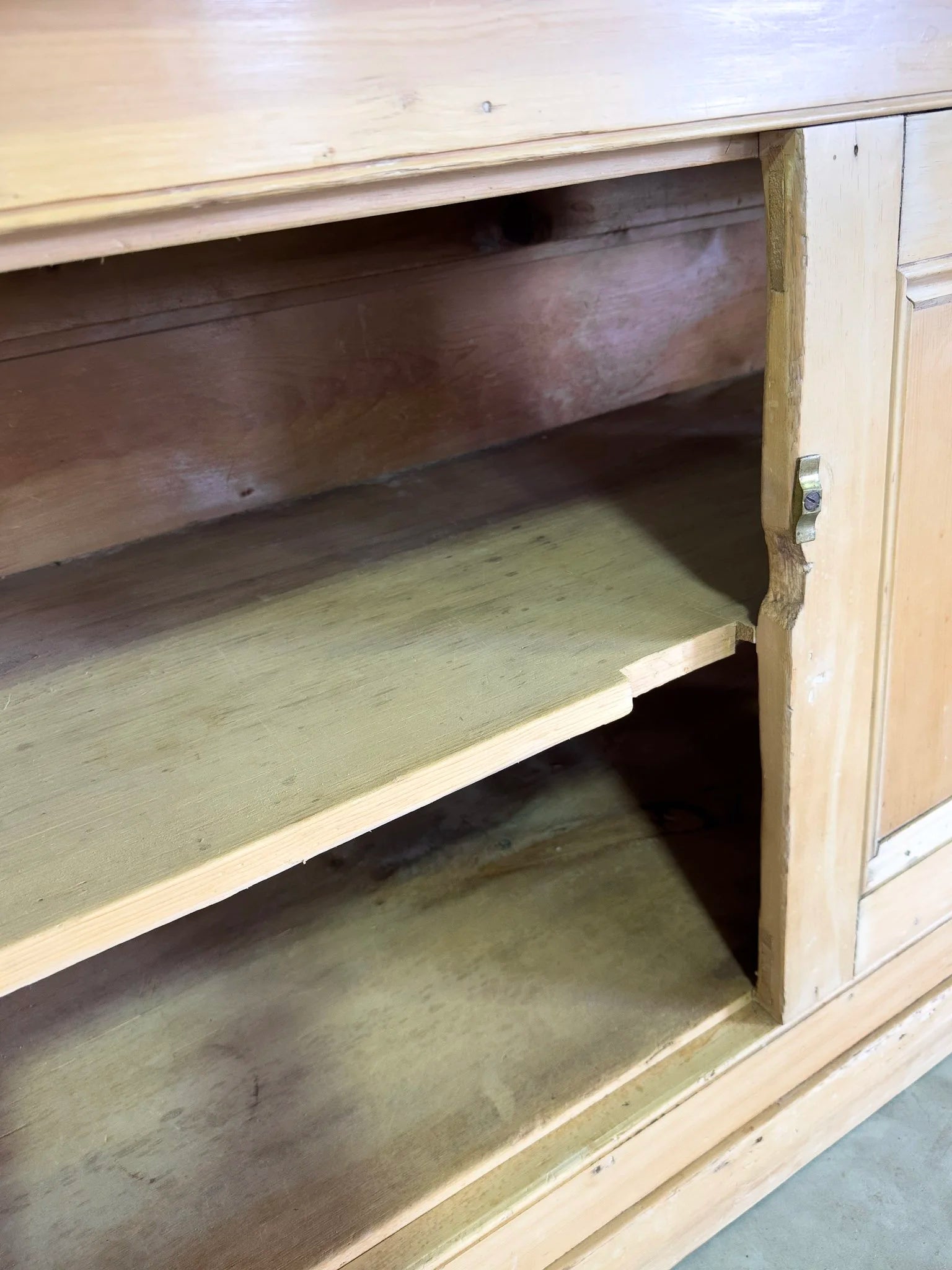 Antique Pine Sideboard with Two Doors