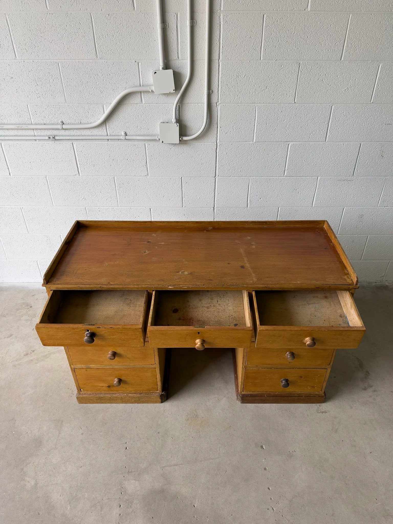 Antique English Desk or Sideboard - Classic Design