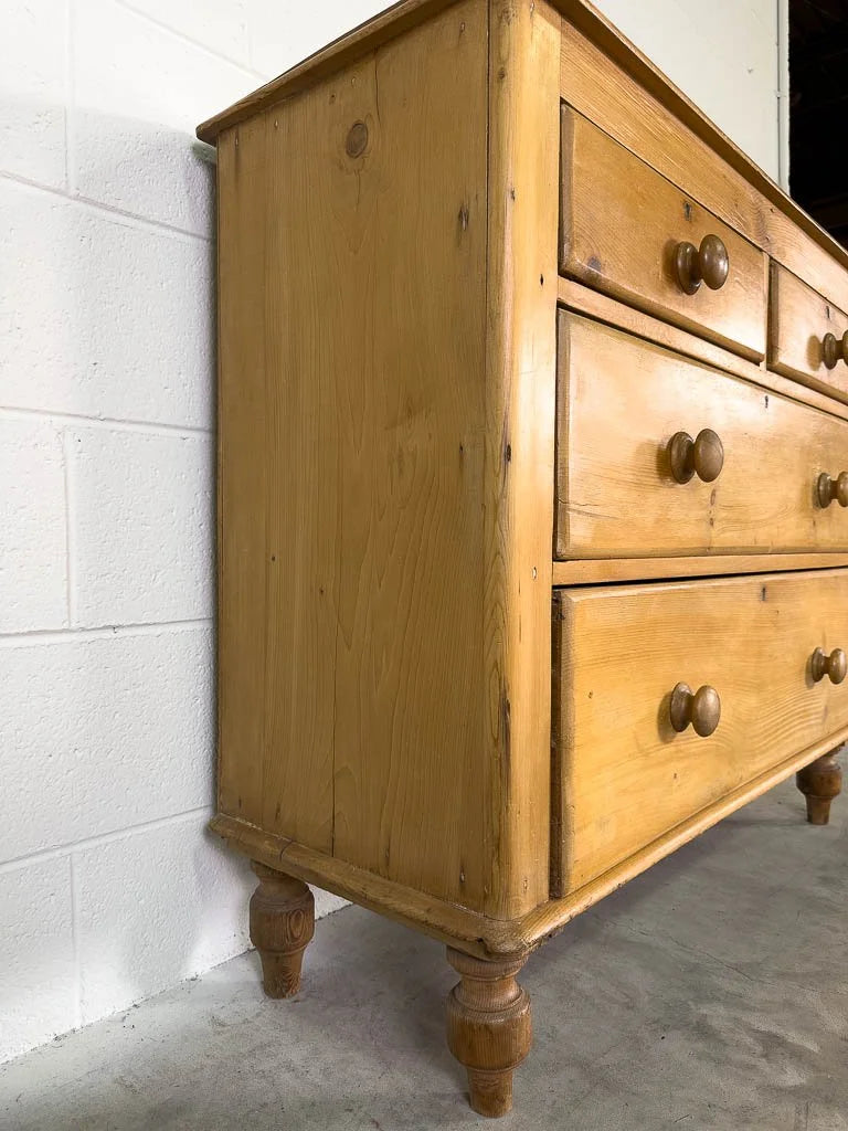 Antique English pine dresser