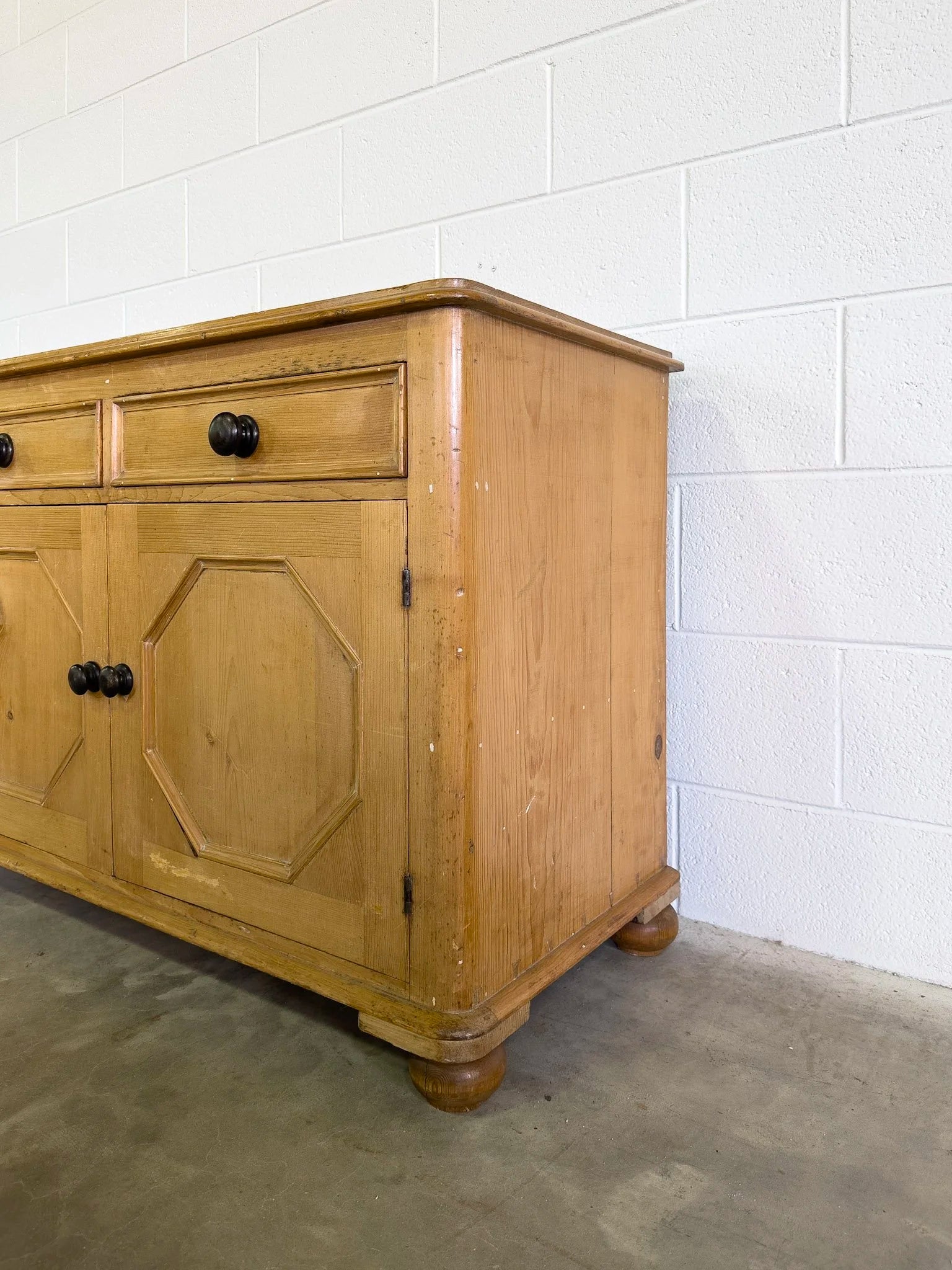 Charming Antique Pine Sideboard