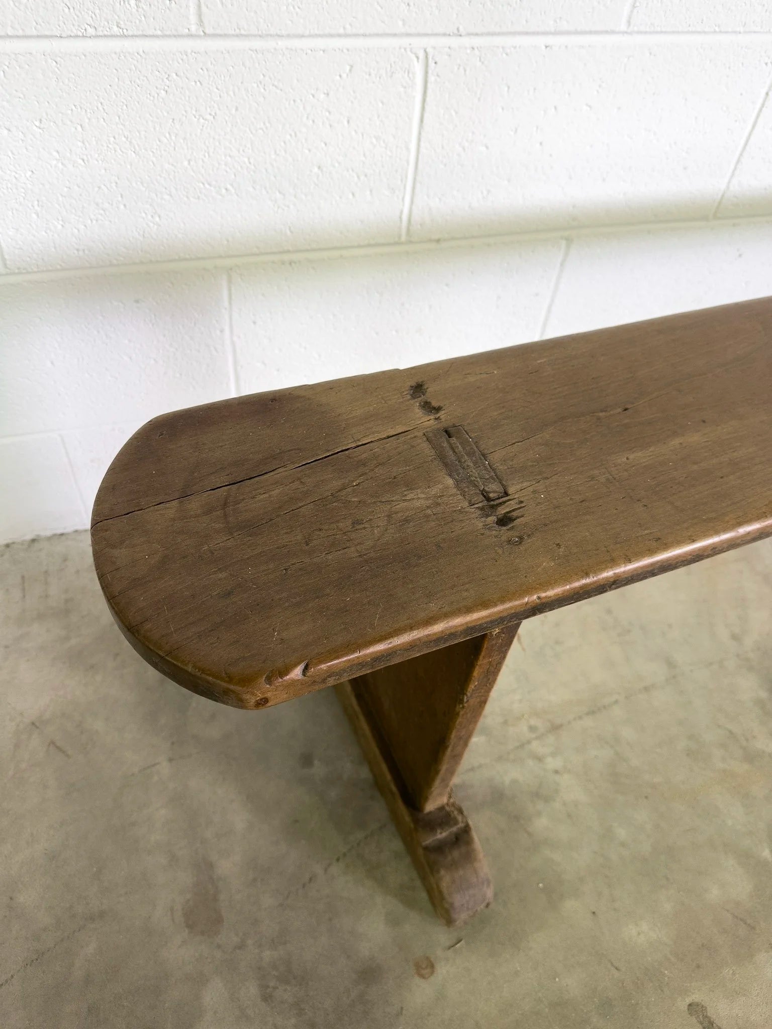 Antique oak bench