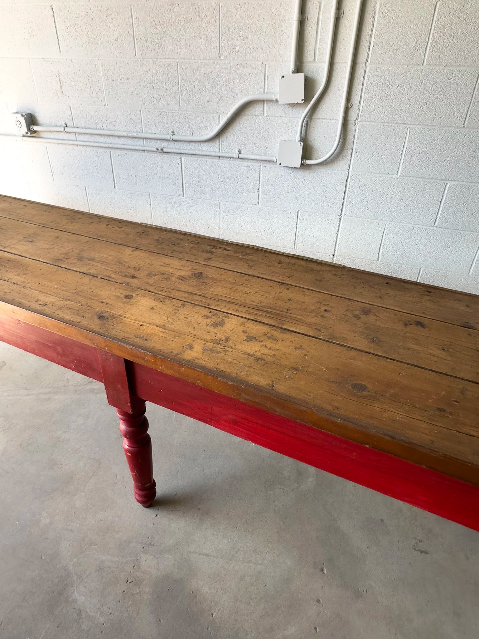 Stunning antique mill table