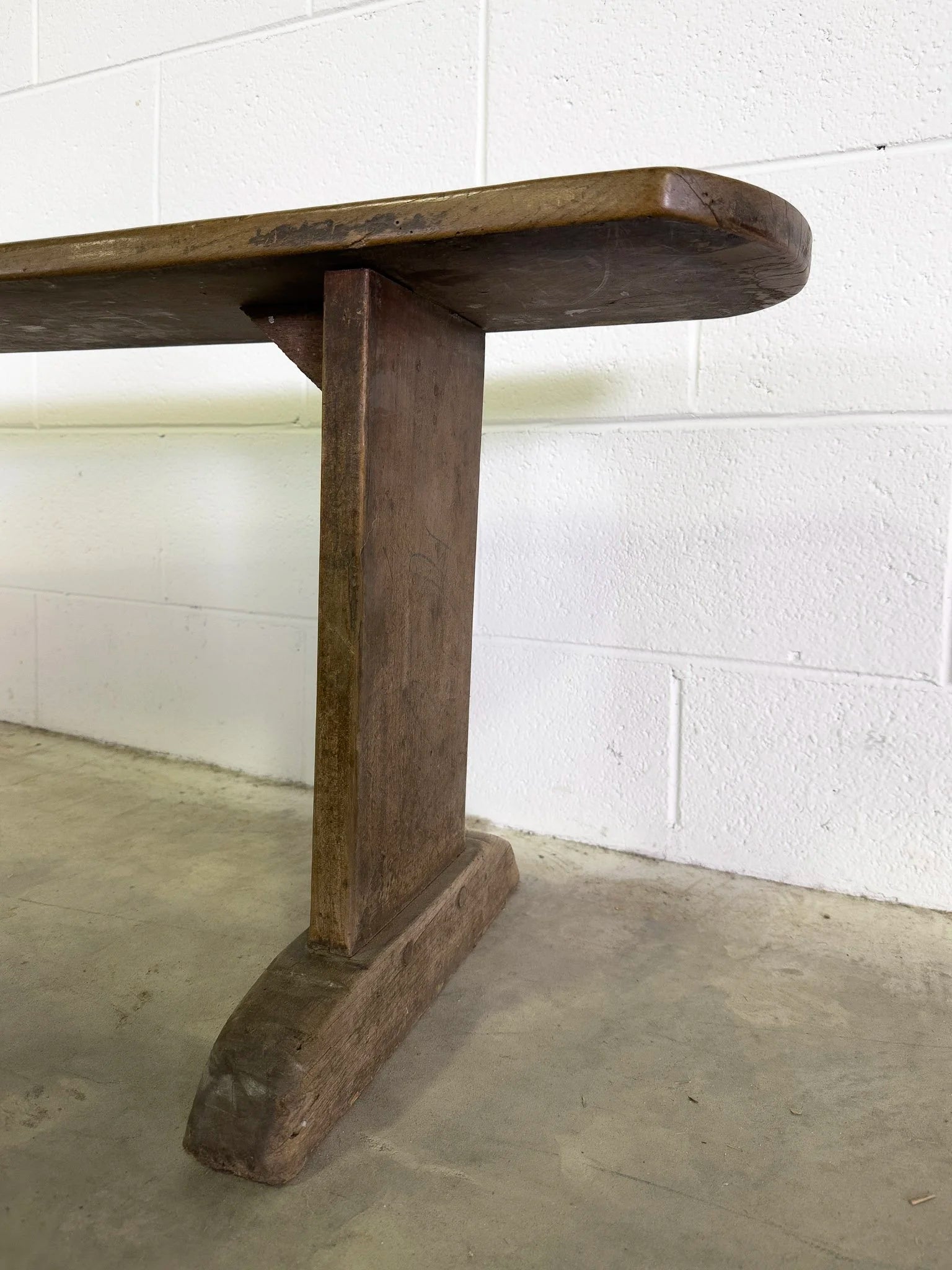 Antique oak bench