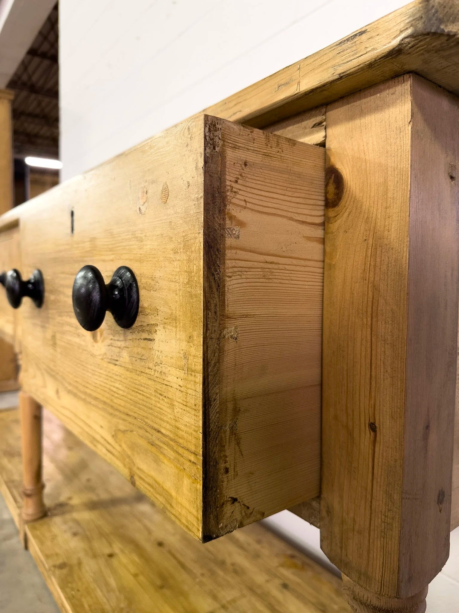 English antique pine potboard
