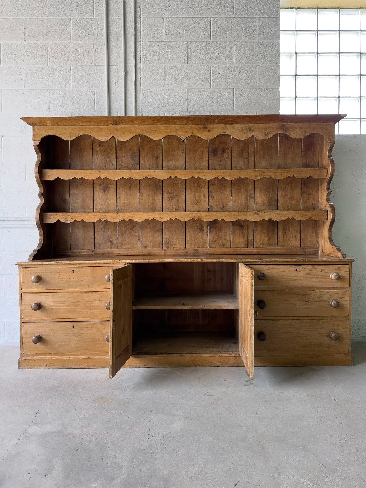 Antique Irish Kitchen Dresser
