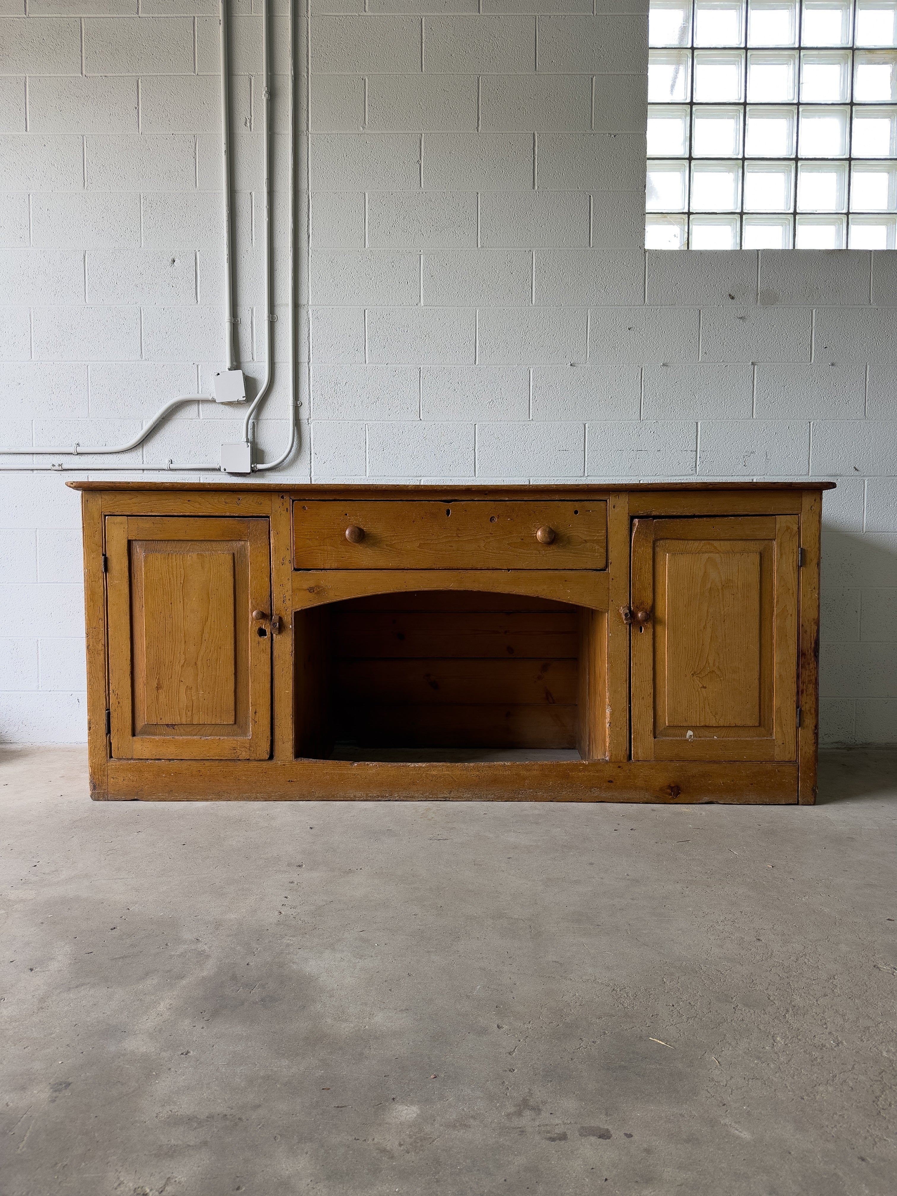 Large antique English sideboard