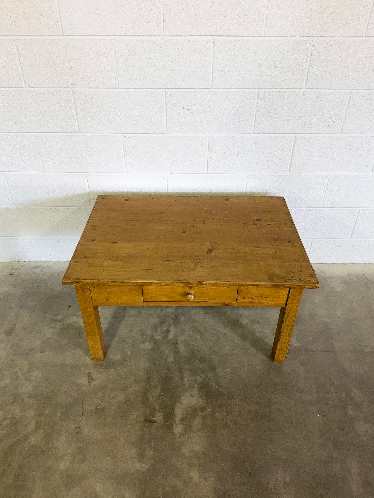 Antique pine coffee table