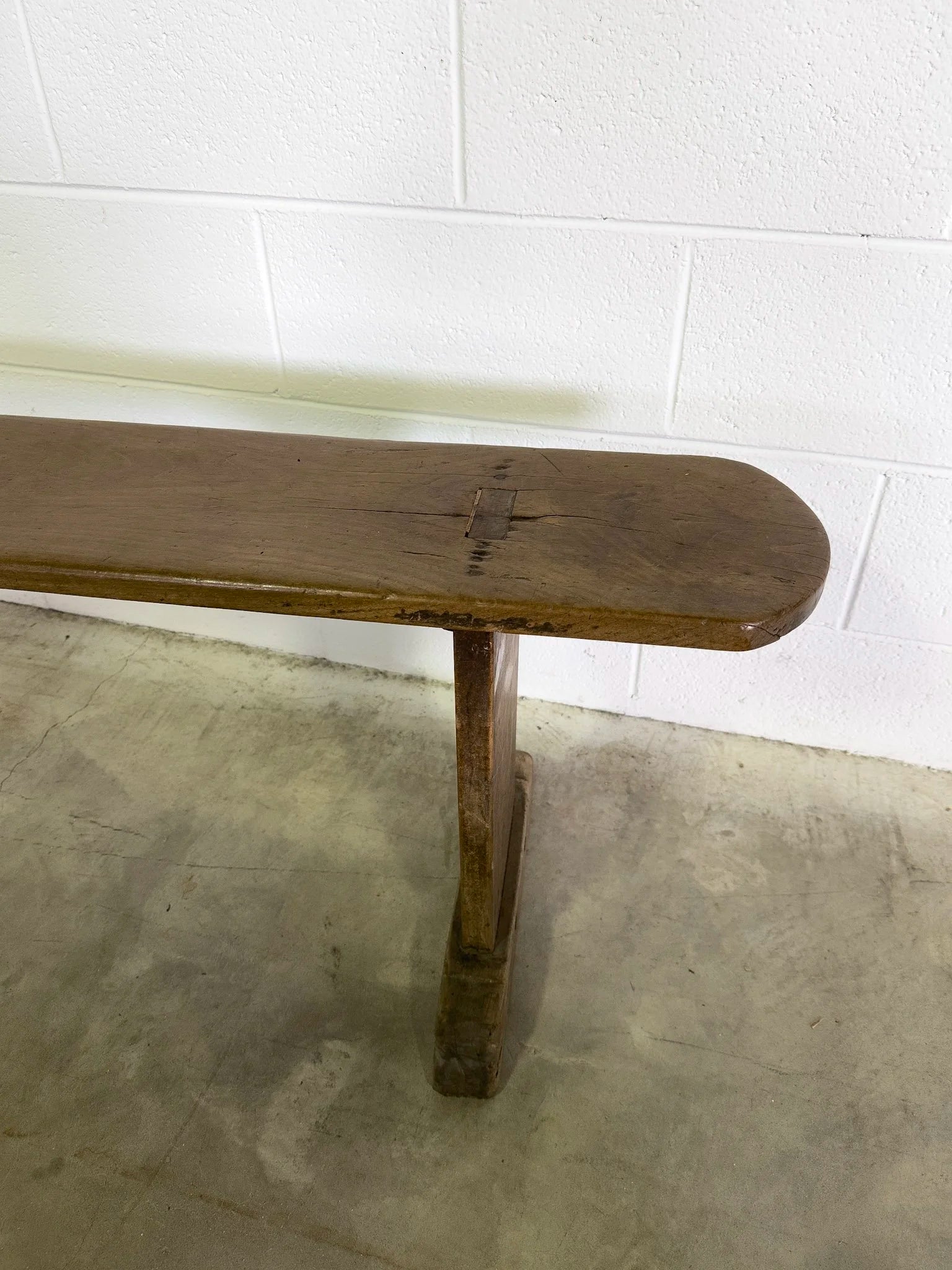 Antique oak bench