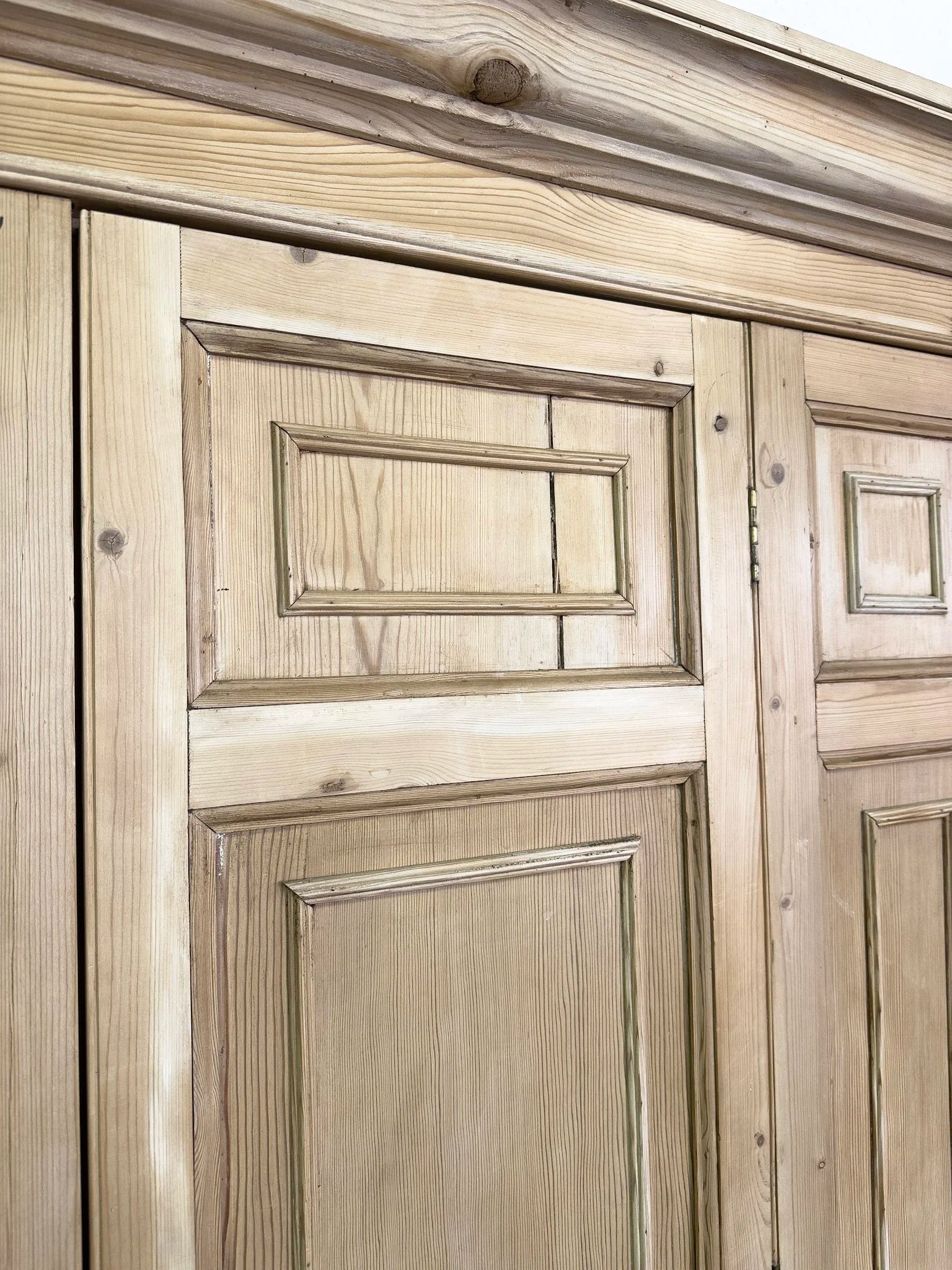 Antique pine continental wardrobe