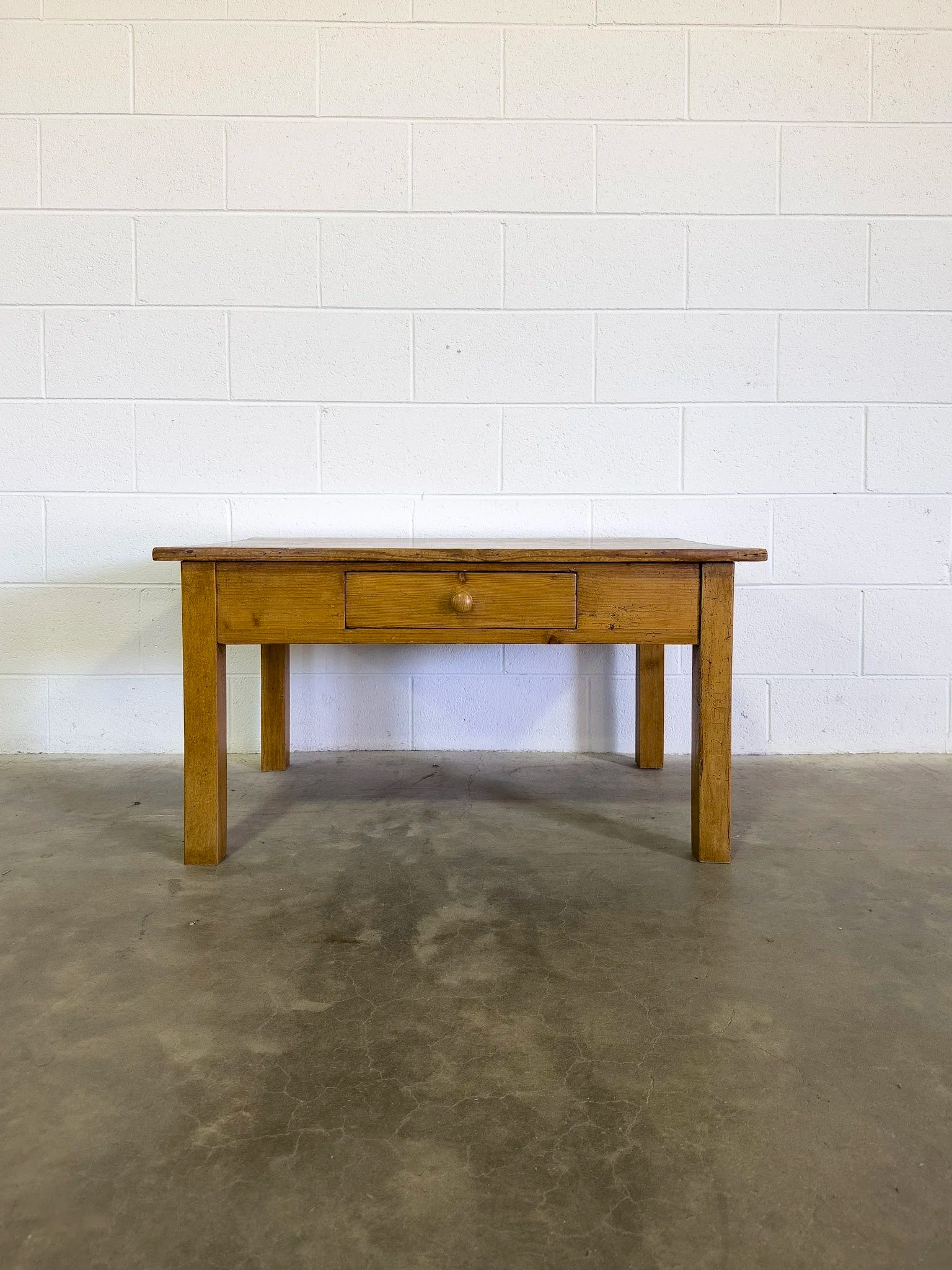 Antique pine coffee table