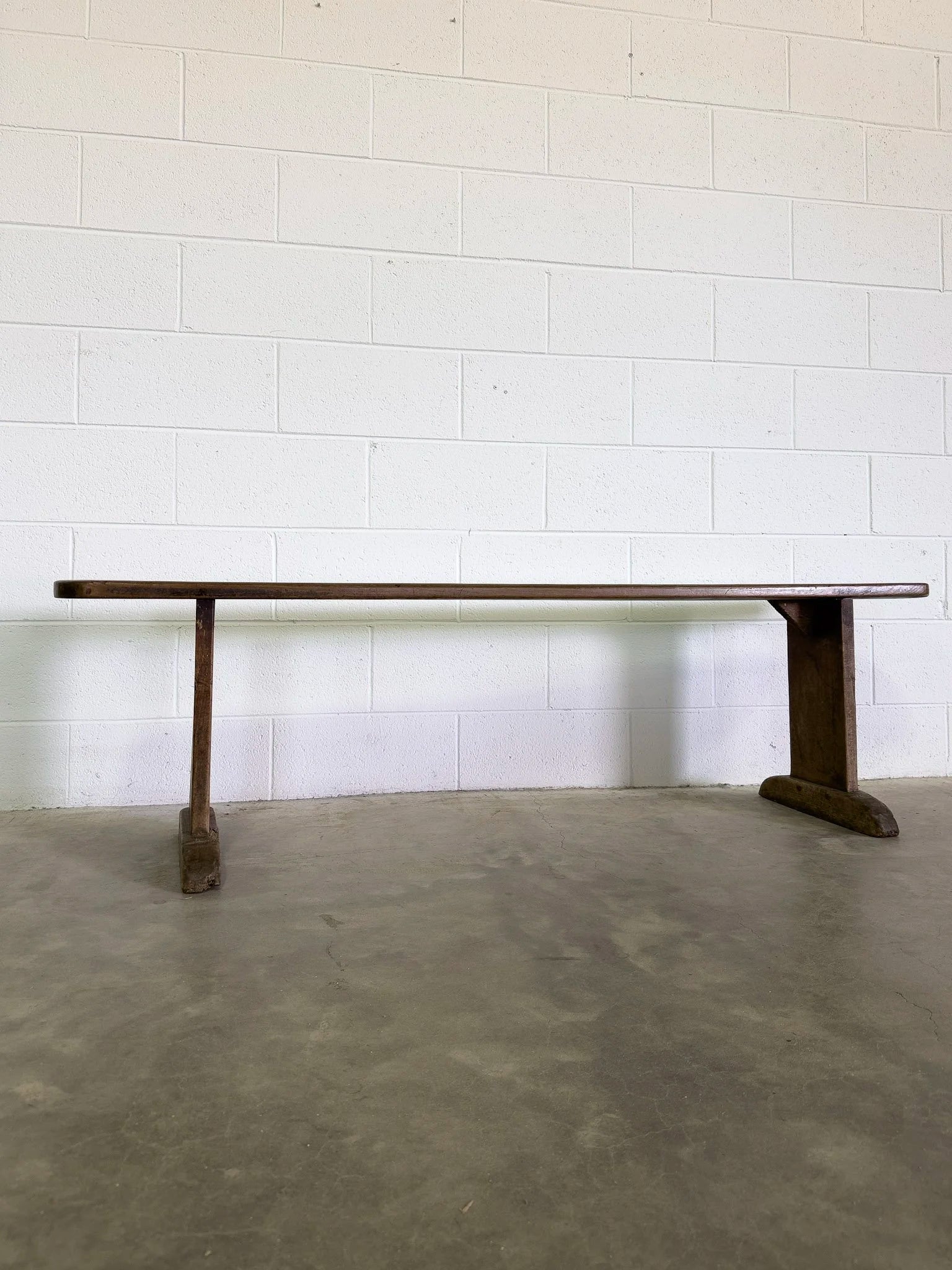 Antique oak bench