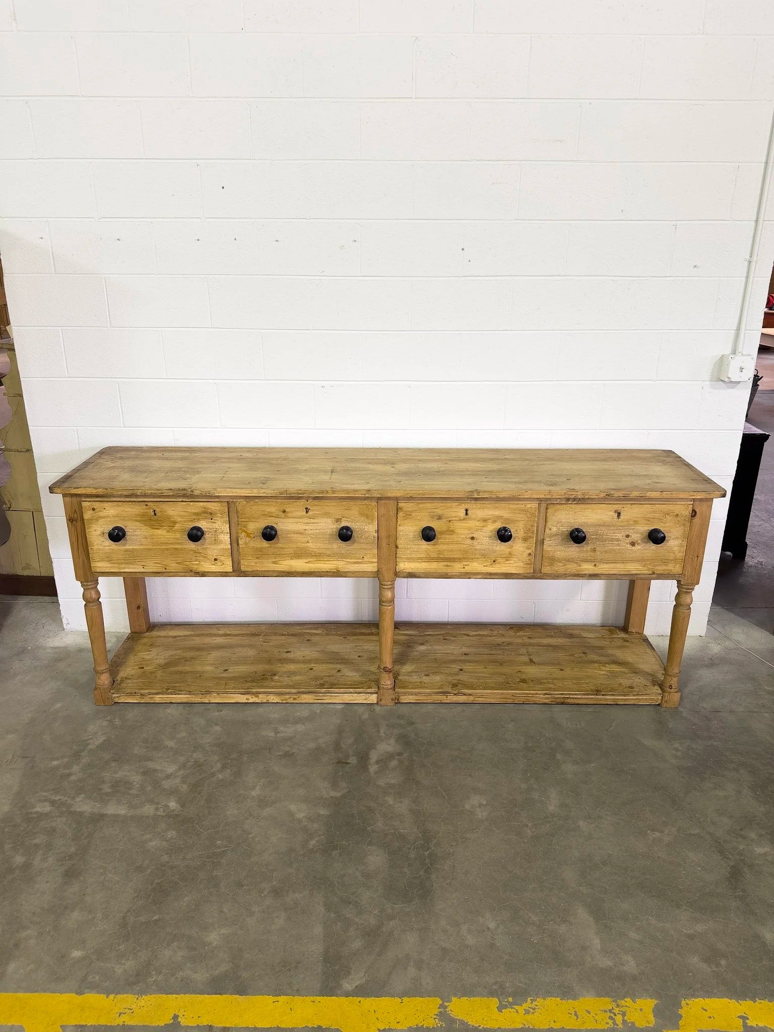 English antique pine potboard