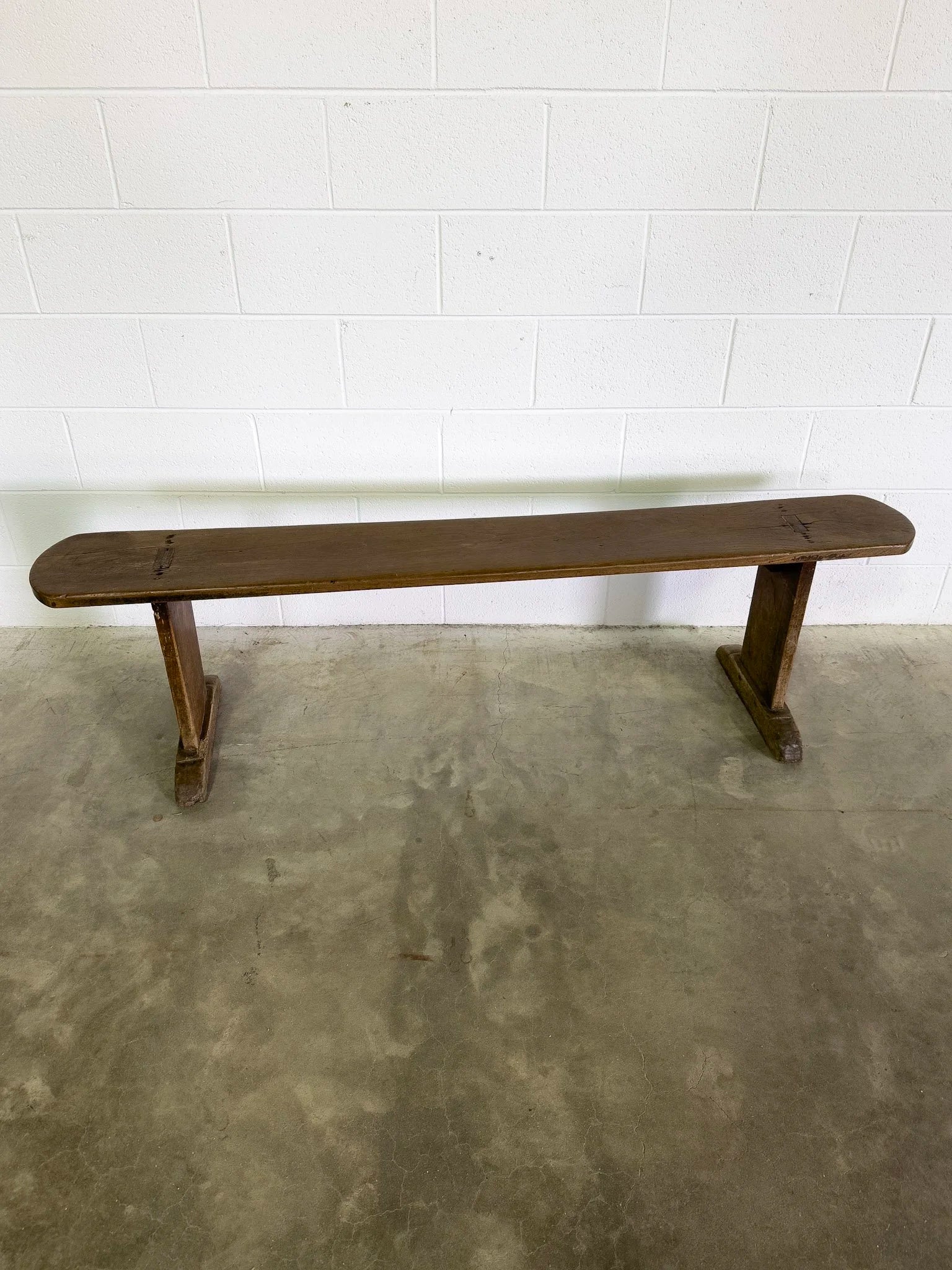 Antique oak bench