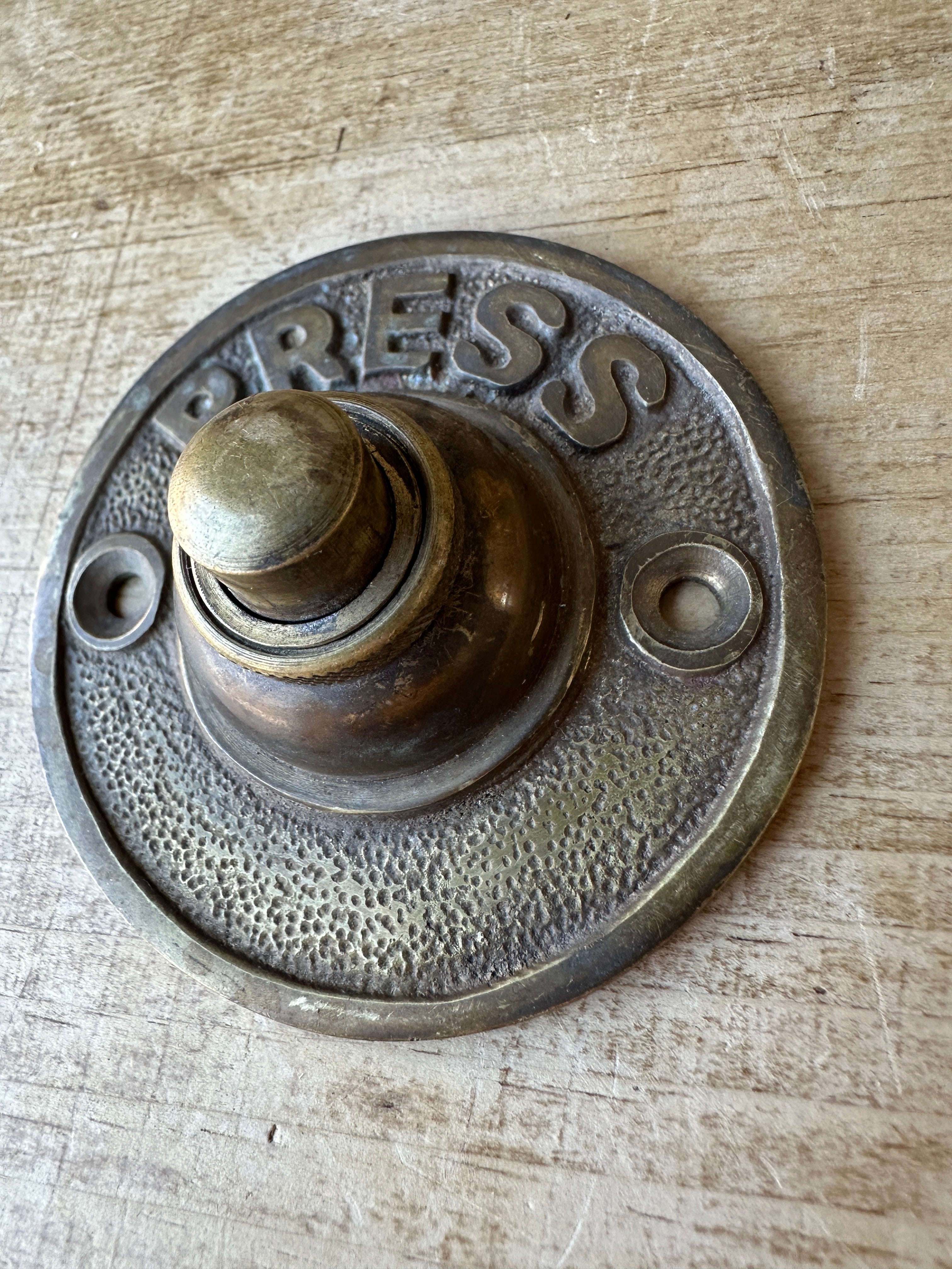 Solid brass door bell