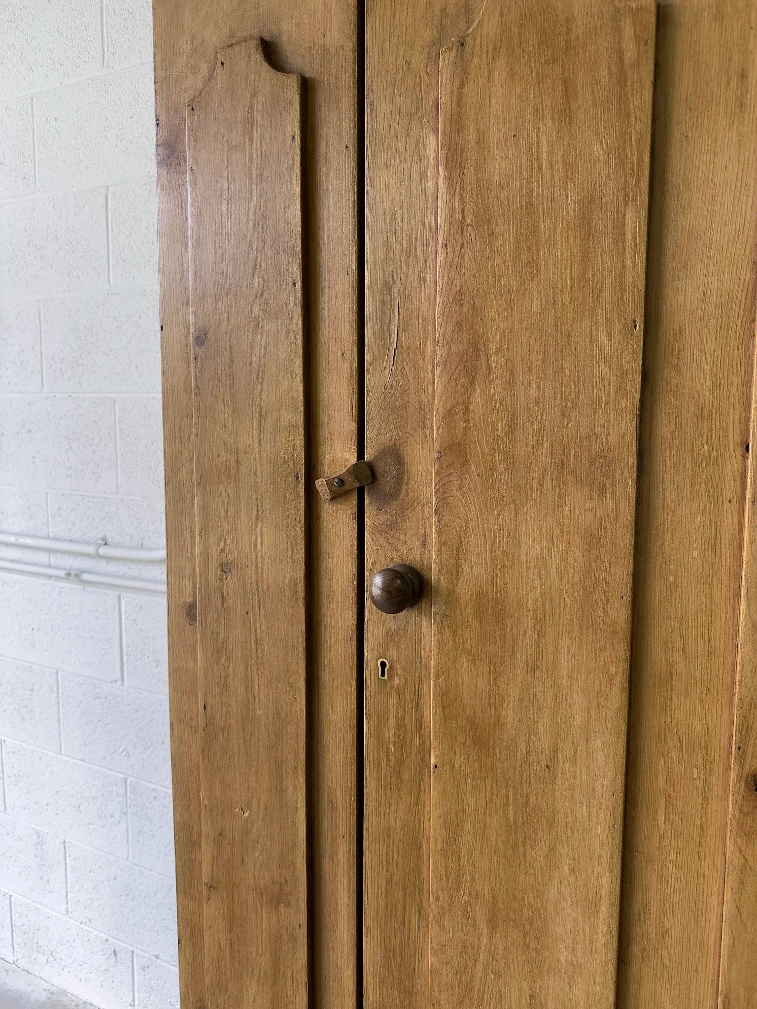 Stunning antique pine wardrobe, sourced in England