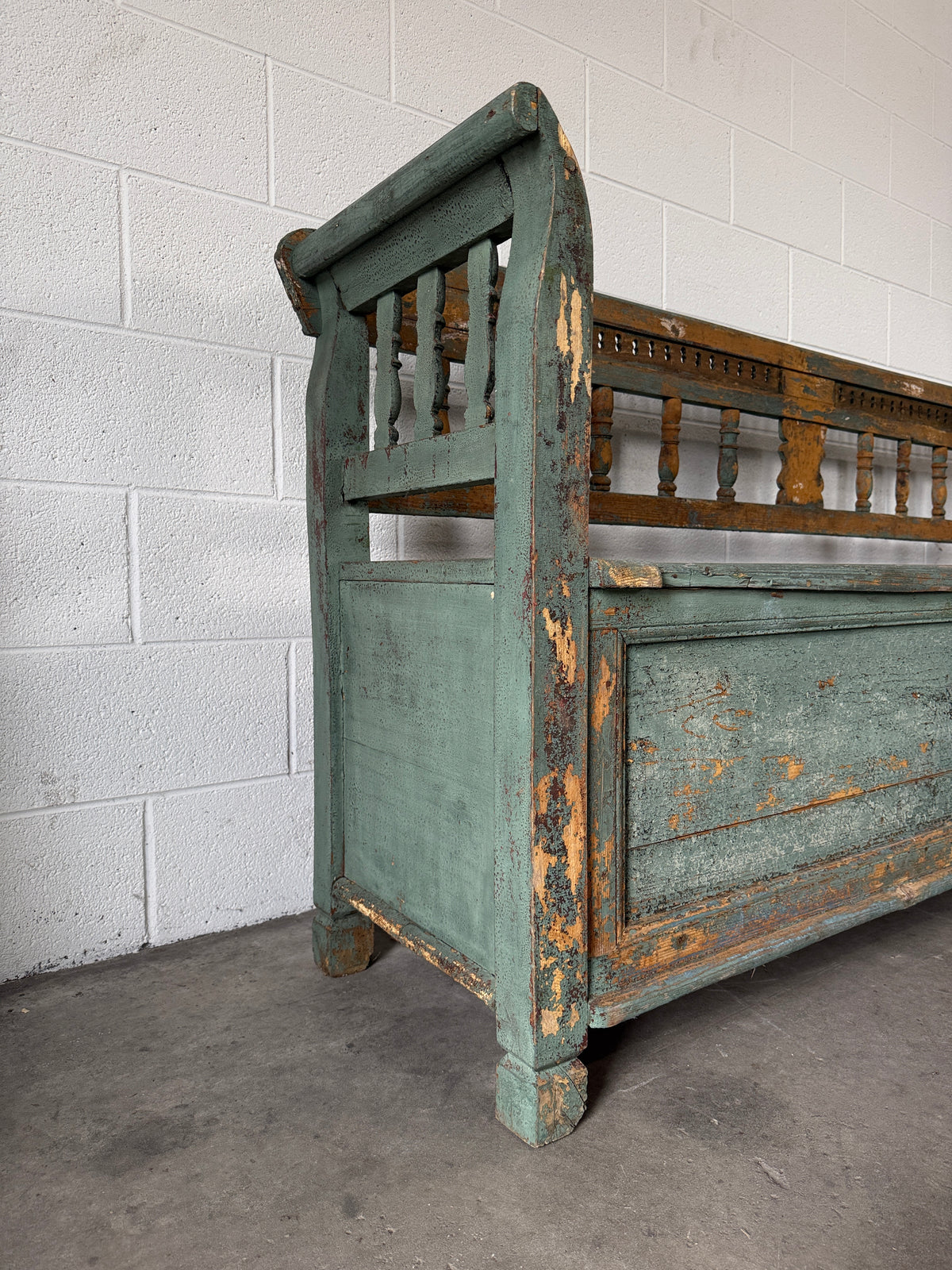 Antique European Storage Bench