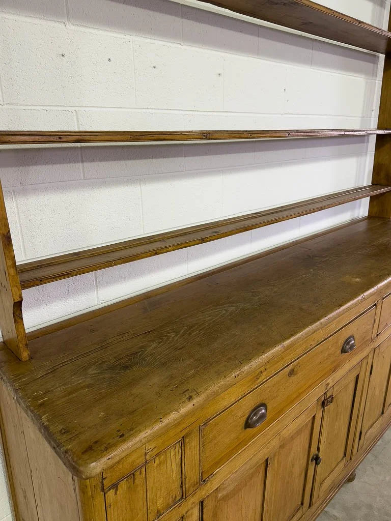 Incredible English pine kitchen dresser