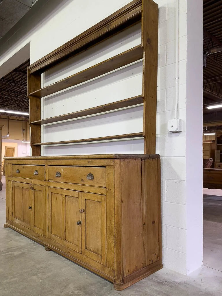 Incredible English pine kitchen dresser