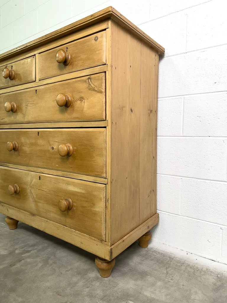 Antique English pine dresser or drawers
