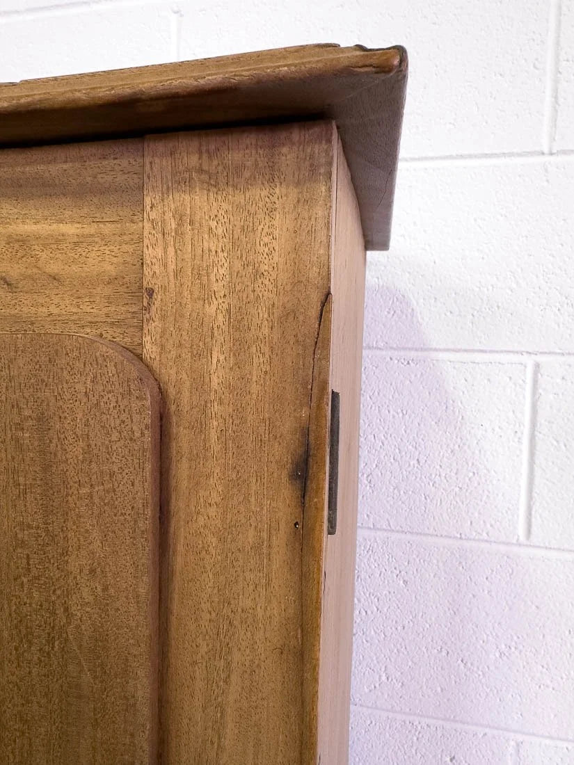 Small European antique pine cupboard