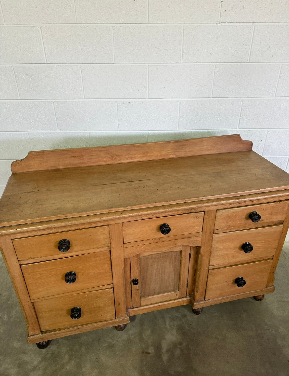 Victorian Pine Sideboard – English, Circa 19th Century