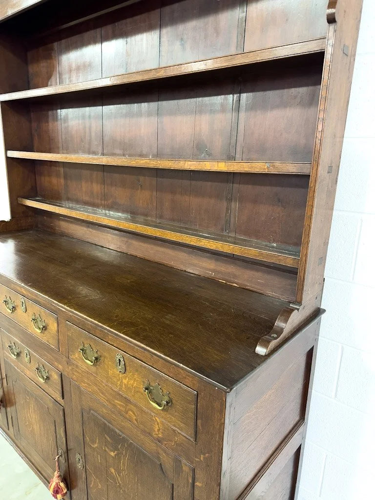 1800s Welsh oak kitchen dresser