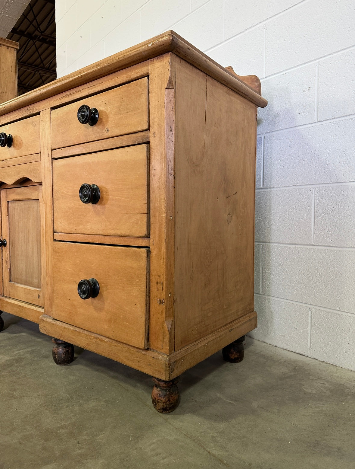 Victorian Pine Sideboard – English, Circa 19th Century