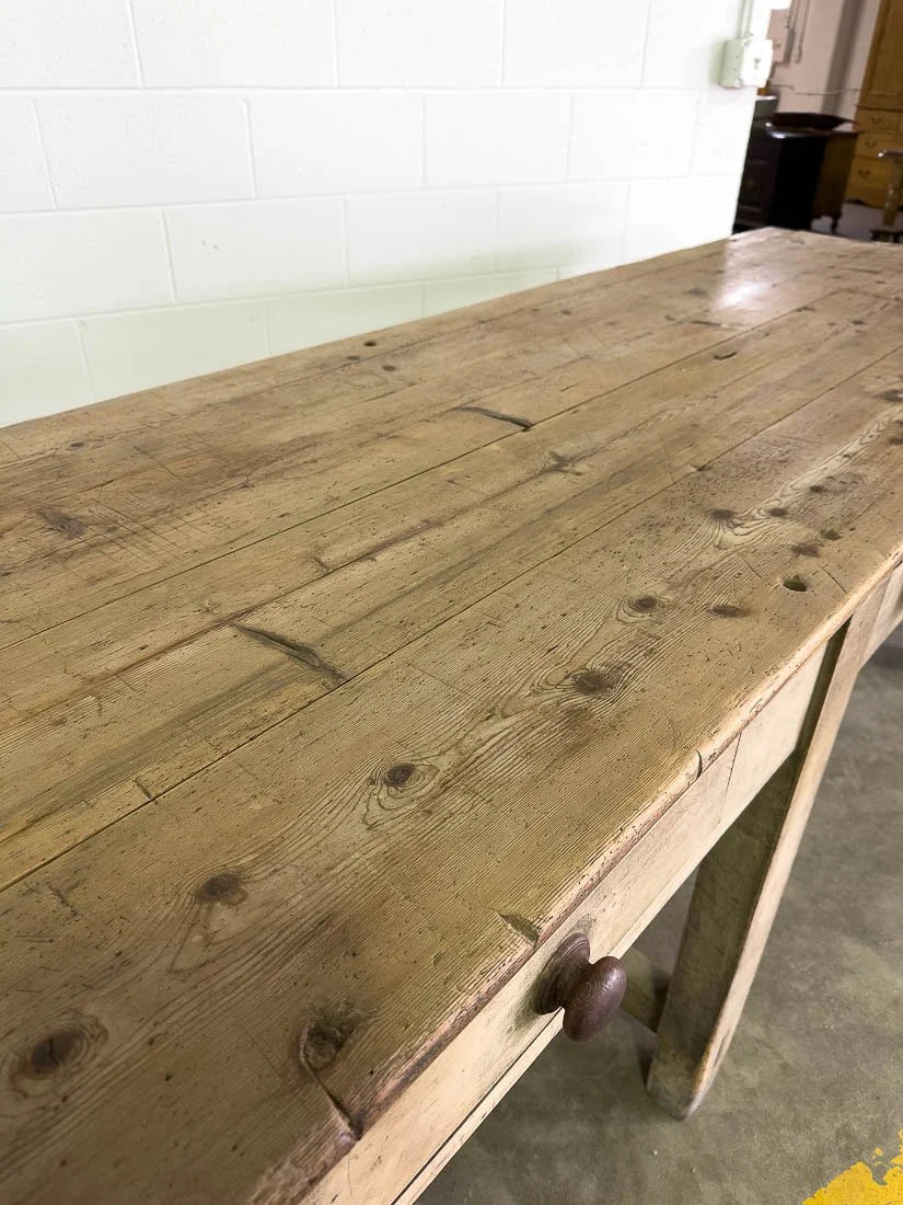10’ antique kitchen island
