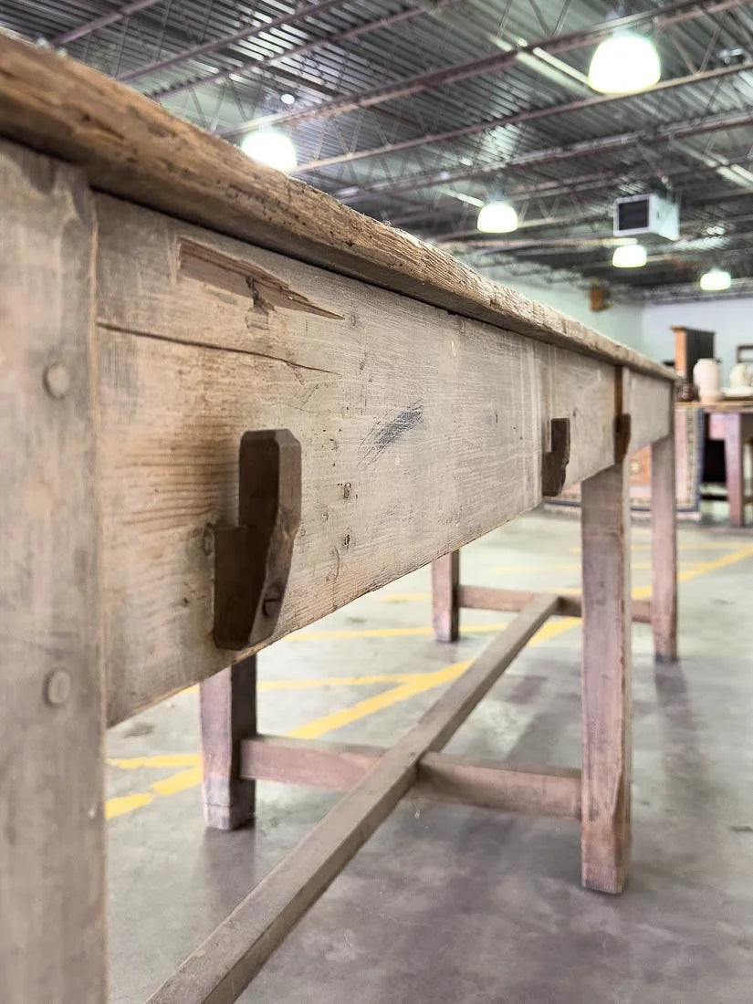 10’ antique kitchen island
