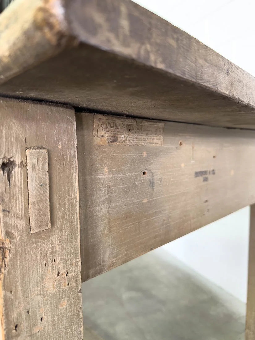 10’ antique kitchen island