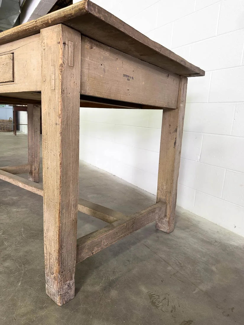 10’ antique kitchen island