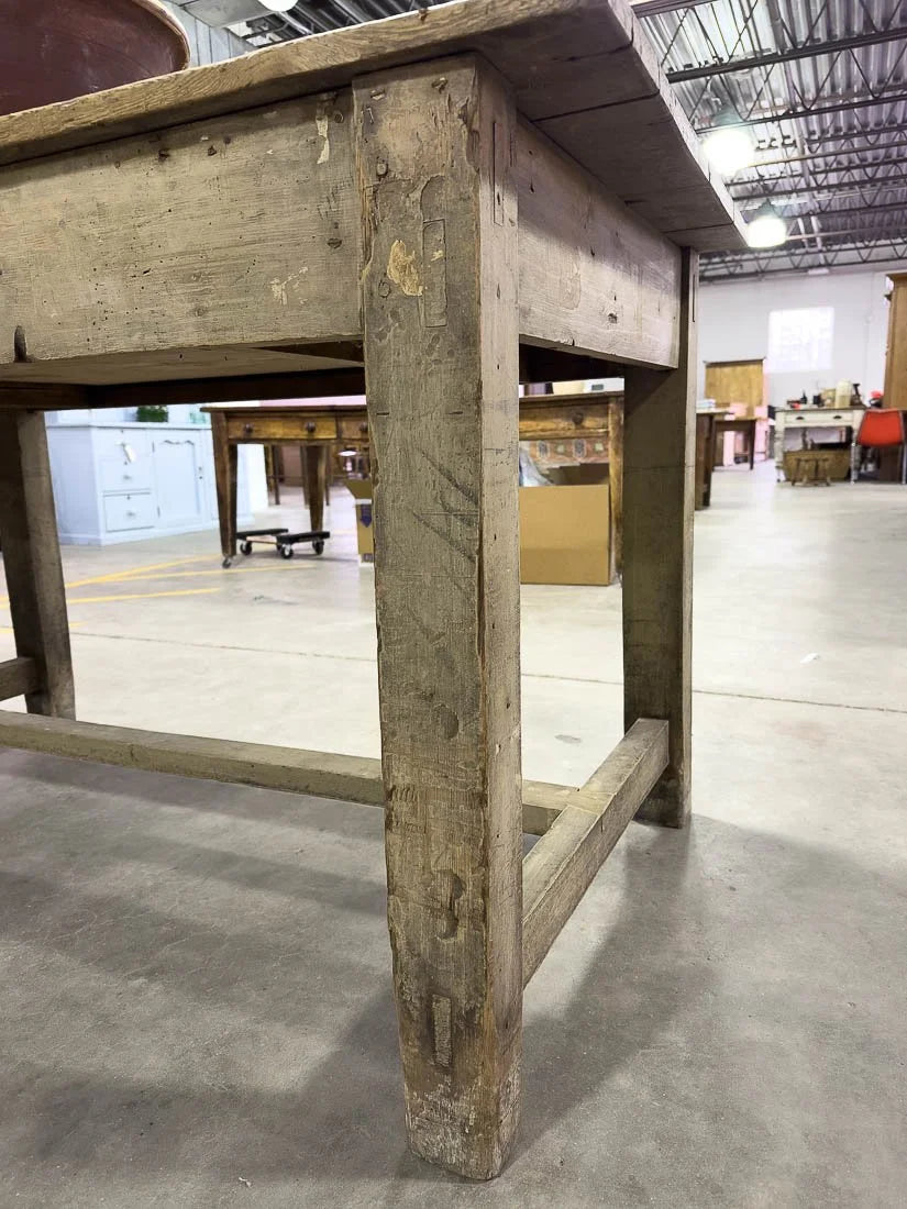 10’ antique kitchen island