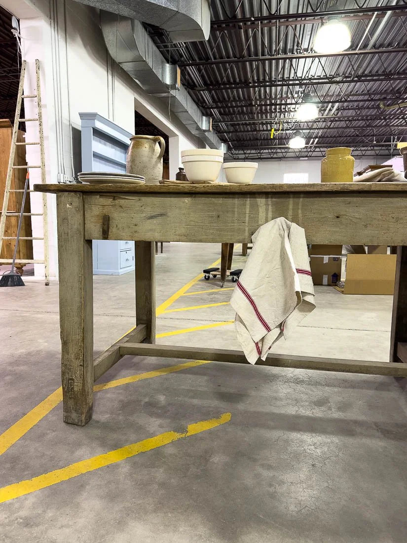 10’ antique kitchen island
