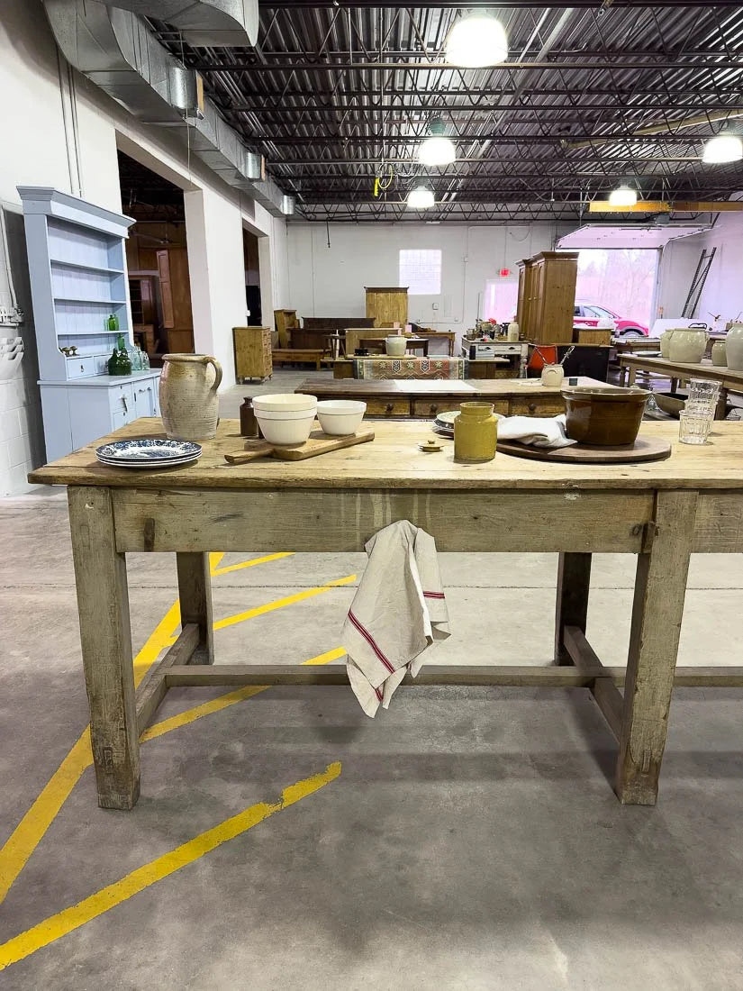 10’ antique kitchen island