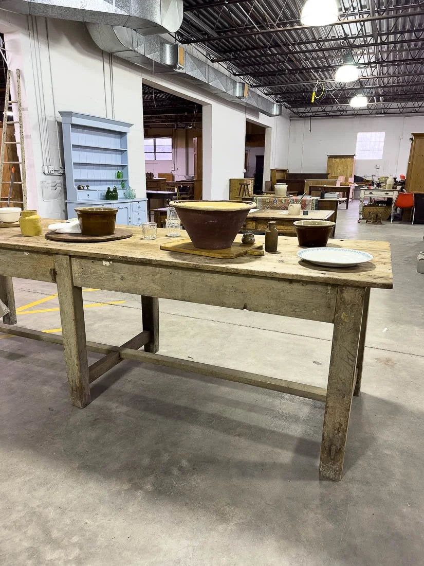 10’ antique kitchen island