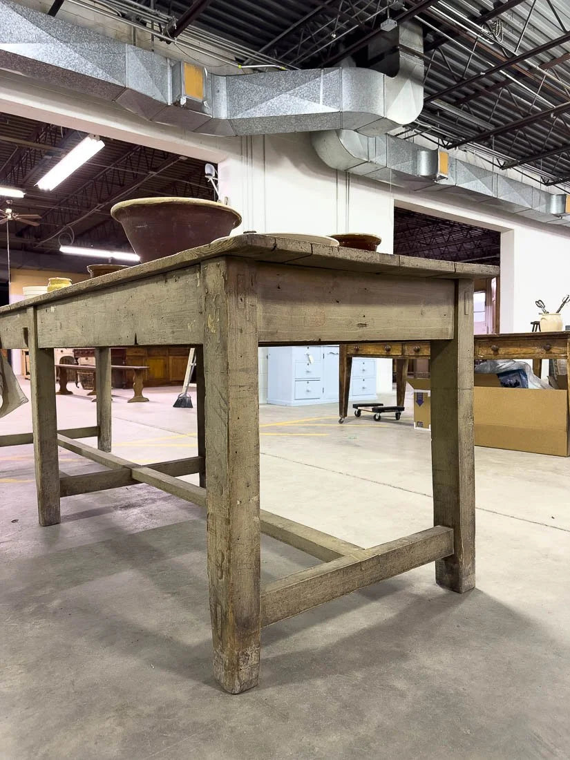 10’ antique kitchen island