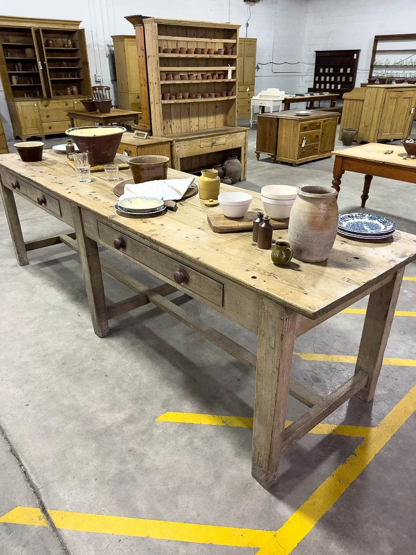 10’ antique kitchen island