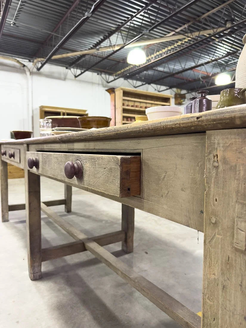 10’ antique kitchen island