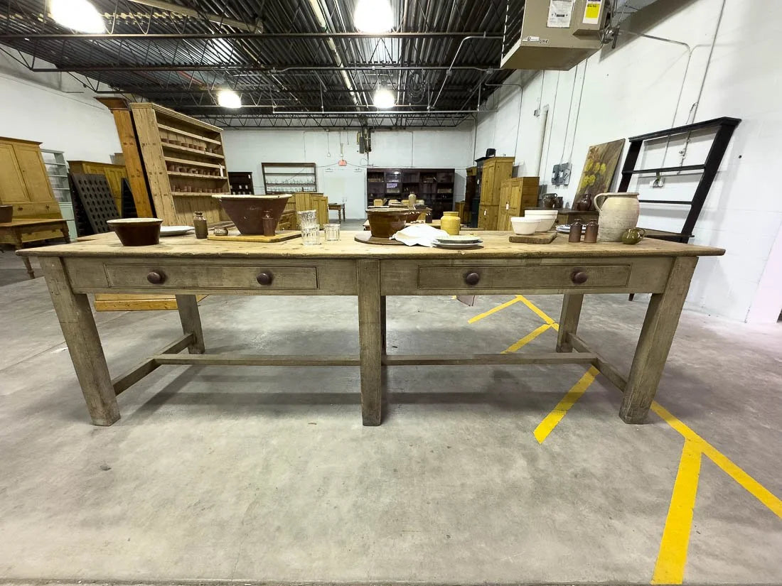 10’ antique kitchen island