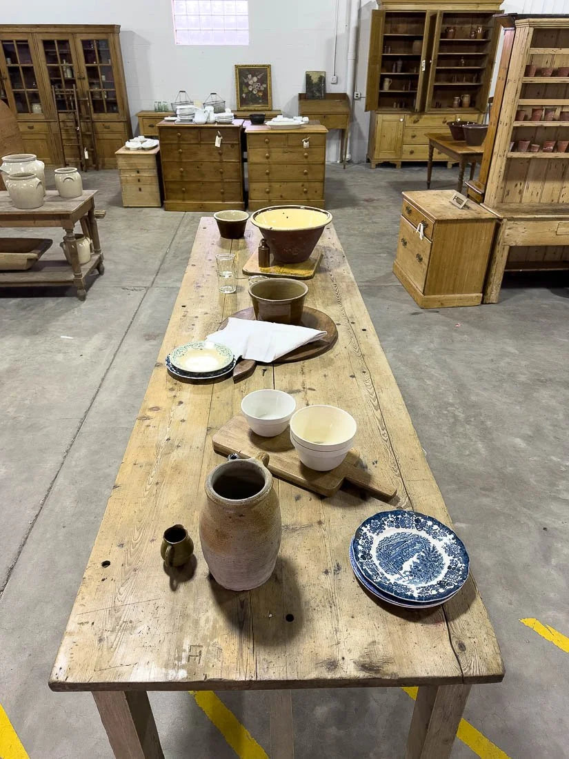 10’ antique kitchen island