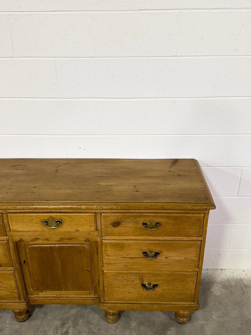 Traditional English pine sideboard