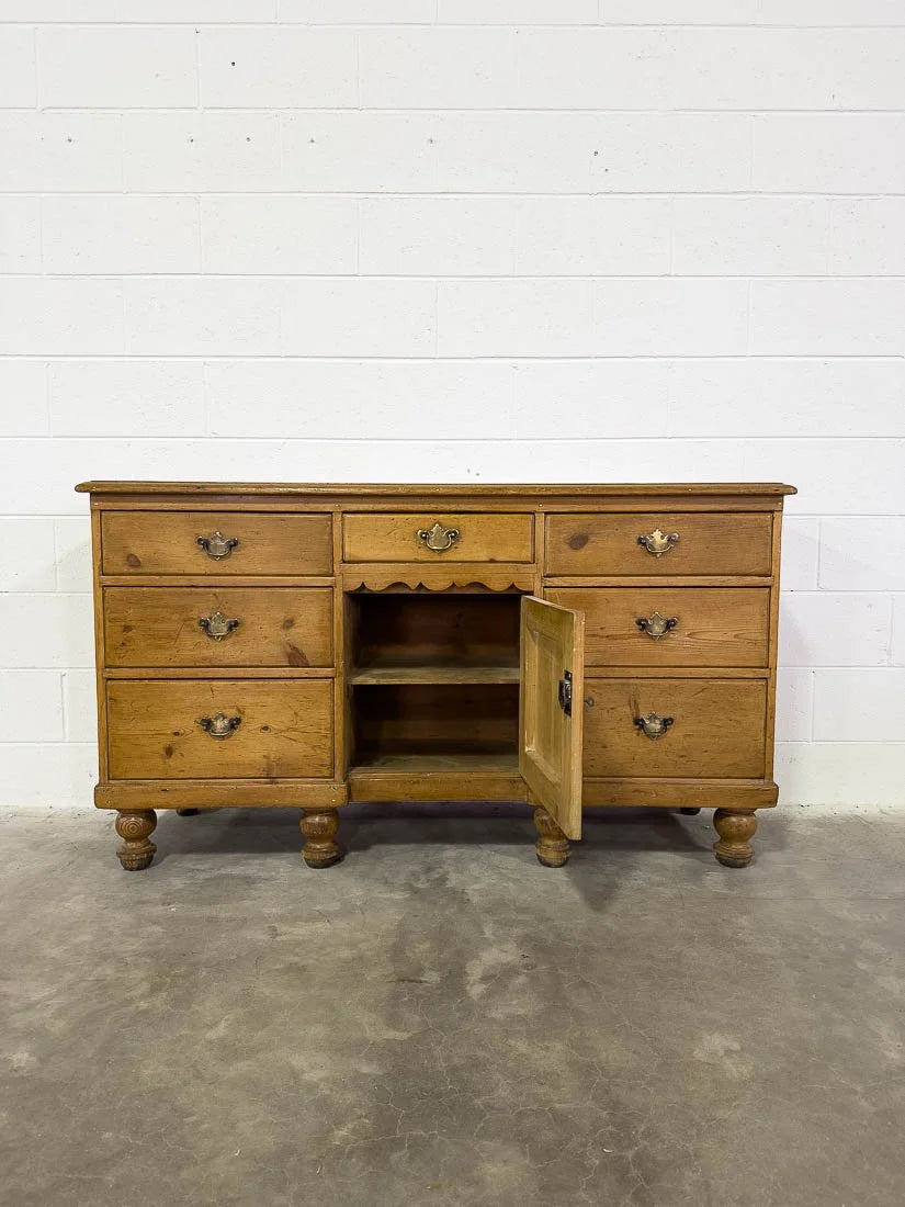 Traditional English pine sideboard