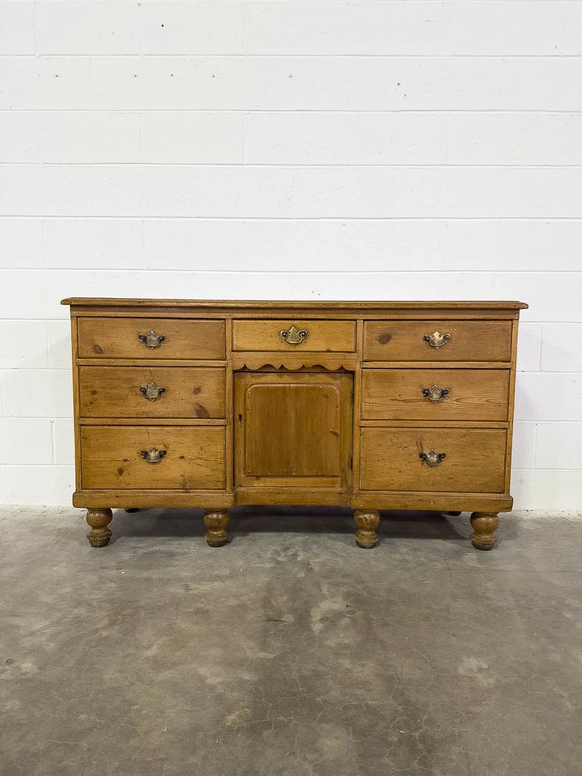 Traditional English pine sideboard