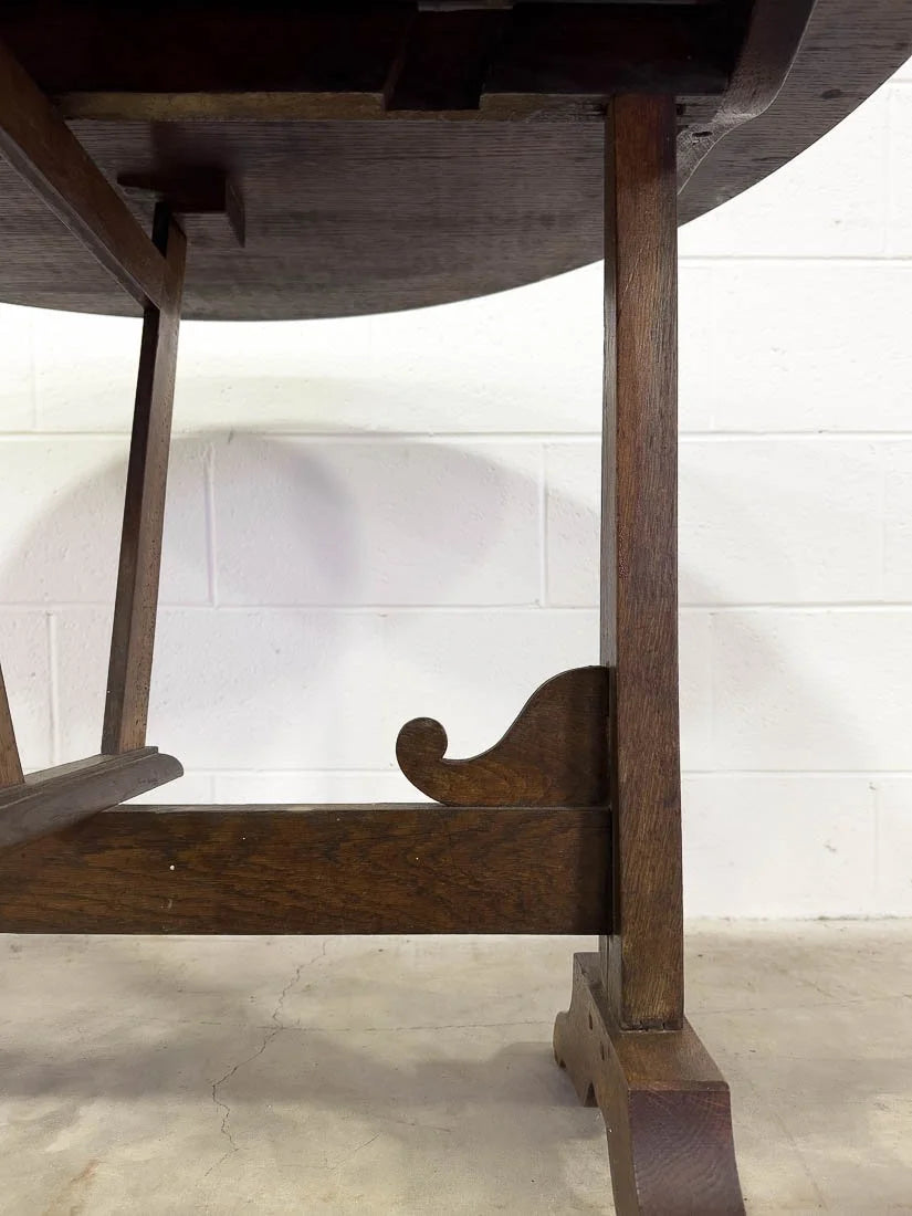 Antique oak orchard table