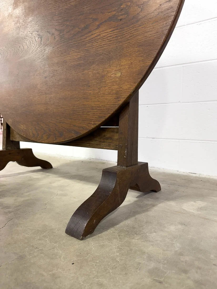 Antique oak orchard table